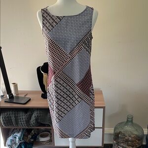Ann Taylor Factory Multi-Patterned Mini Dress